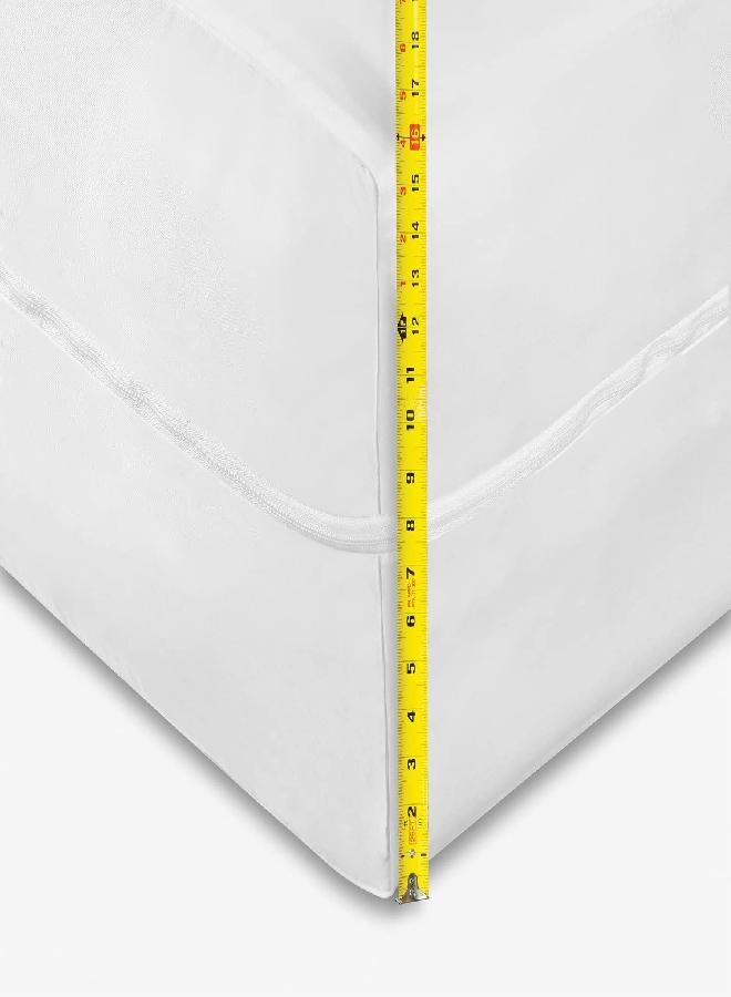 Guardmax Jersey Knitted Full XL Zippered Mattress Encasement with Deep Pockets - Waterproof & Bed Bug Proof Mattress Protector - Comfortable, Soft, and Noiseless Zippered Bedding - (54x 80 x 15) - Image 2