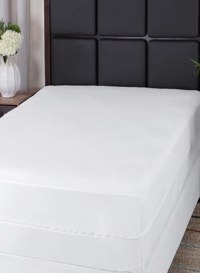 Guardmax Jersey Knitted Full XL Zippered Mattress Encasement with Deep Pockets - Waterproof & Bed Bug Proof Mattress Protector - Comfortable, Soft, and Noiseless Zippered Bedding - (54x 80 x 15) - Image 1