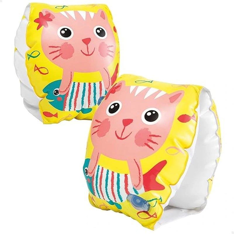 Intex Happy Kitten Themed Kids Arm Bands For Swimming- 20X15cm