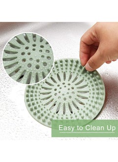 ECVV Ecvv 5 Pack Silicone Hair Catcher Stopper, Bathroom Bathtub Drain Covers, Diameter 13Cm Shower Floor Sink Strainer For Kitchen Toilet Tub-5 Colors  - Image 2