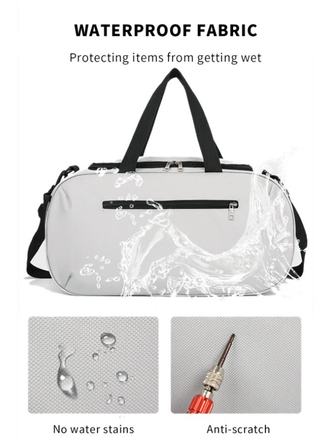 ZCM-HAPPY Large Capacity Sports Duffel Bag Durable Polyamide Gym Tote with Zipper Closure, Shoulder Strap, Ideal for Basketball, Soccer, Yoga and Travel for Men and Women - Image 5