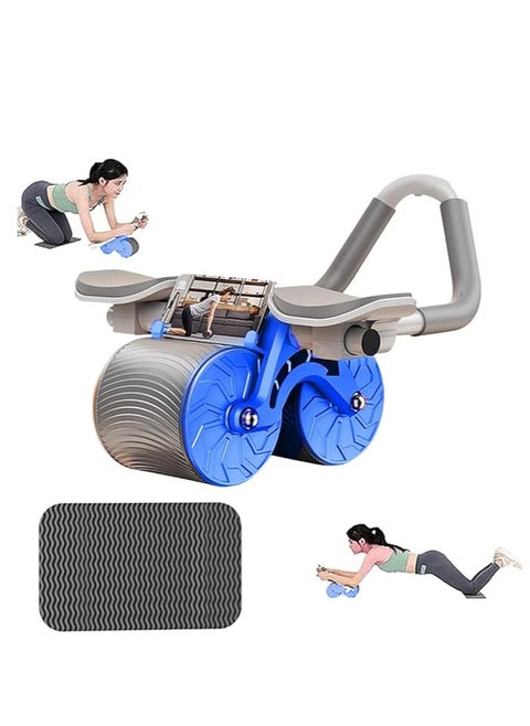 Zoom Plus  New with timer Ab Abdominal Exercise Roller Elbow Support abs roller wheel core exercise equipment Automatic Rebound Abdominal Wheel