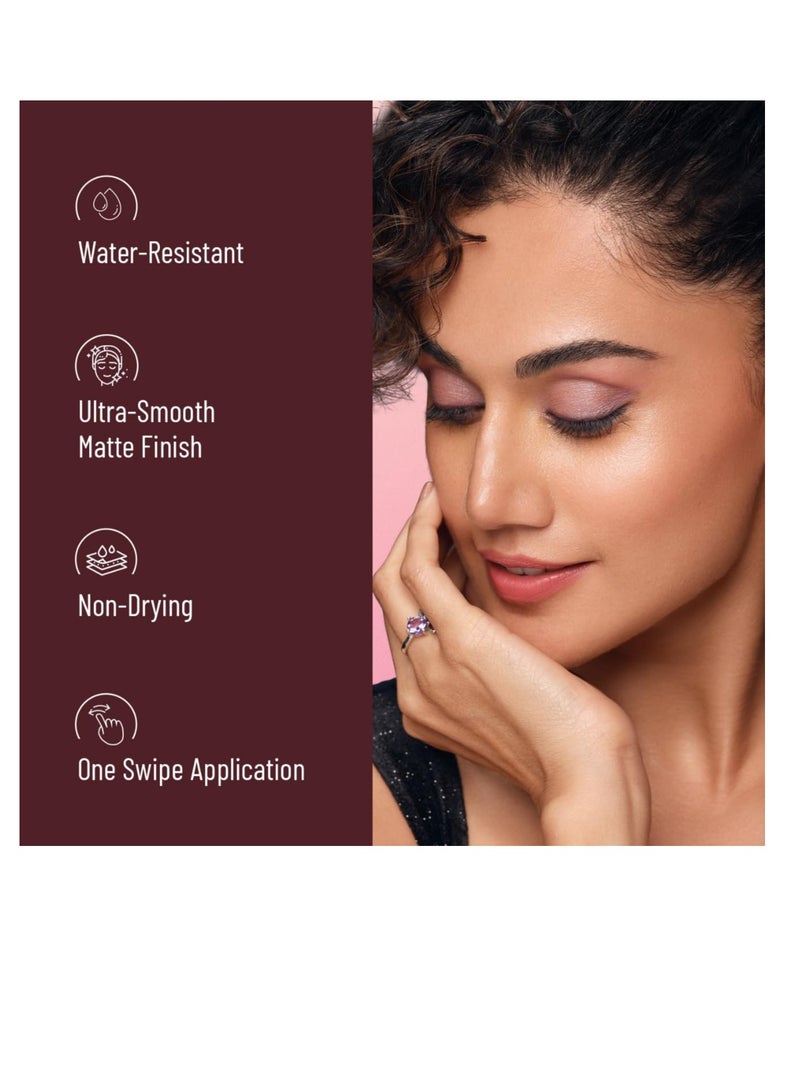 سويت بيوتي أحمر شفاه سويس بيوتي كريمي مطفي غير قابل للجفاف، أحمر شفاه عالي الصبغة بلون كستنائي مخملي 3.8 جم - Image 2