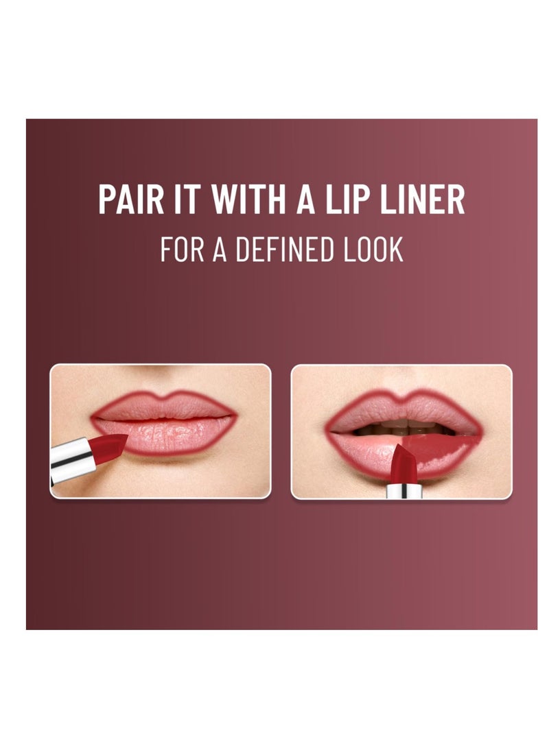 سويت بيوتي أحمر شفاه سويس بيوتي كريمي مطفي غير قابل للجفاف، أحمر شفاه عالي الصبغة بلون كستنائي مخملي 3.8 جم - Image 3