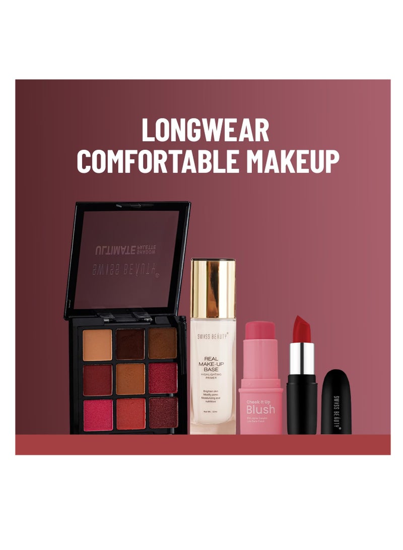 سويت بيوتي أحمر شفاه سويس بيوتي كريمي مطفي غير قابل للجفاف، أحمر شفاه عالي الصبغة بلون كستنائي مخملي 3.8 جم - Image 4