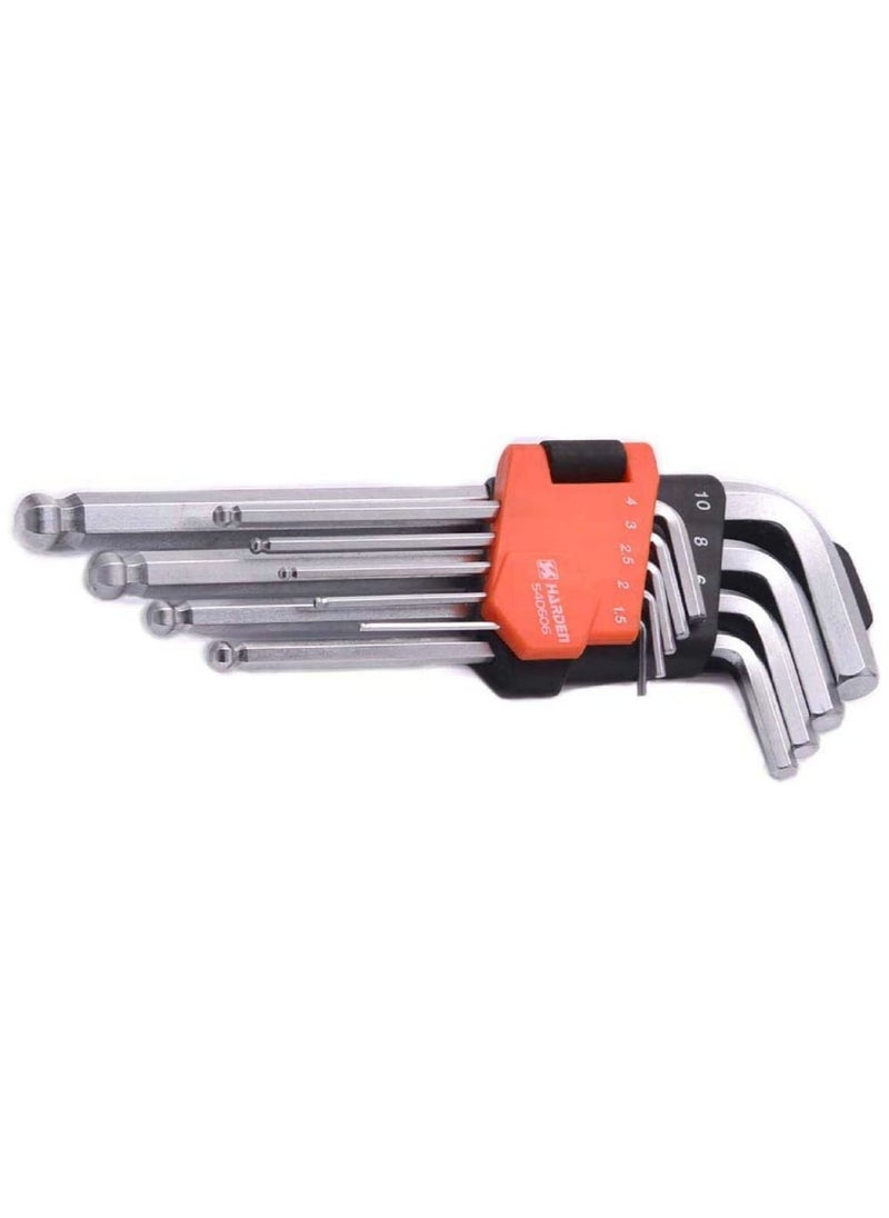Harden HARDEN Allen hex Key Set 9 pcs, Ball Ended, Medium Length  - Image 1