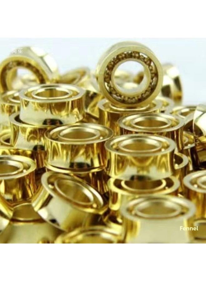 Yo-Yo Accessories Gold-Plated 10-Bead Bearing Live Dead Sleep Lubricant Shaft Glove Yo-Yo Rope Package-Color:3 Gold-plated 10-bead Live Sleep Bearings - Image 5