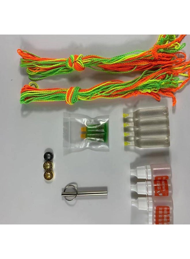 Yo-Yo Accessories Gold-Plated 10-Bead Bearing Live Dead Sleep Lubricant Shaft Glove Yo-Yo Rope Package-Color:3 Gold-plated 10-bead Live Sleep Bearings - Image 2