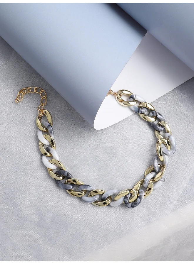 SOHI Casual Artificial Chain Necklace Jewellery