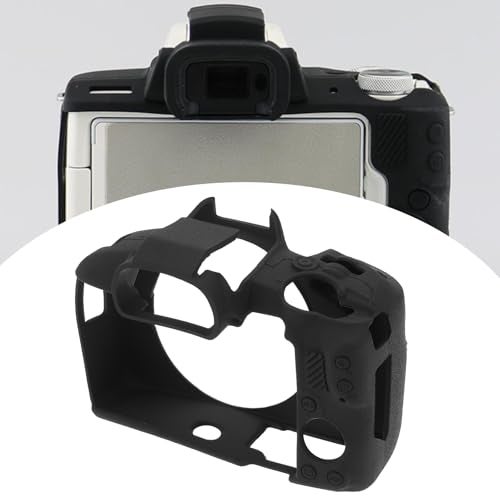 ECSiNG Digital Camera Protective Case Scratch Resistant Soft Silicone Shell Protective Case Compatible with Canon EOS R50 EOSR50 Camera, Black - Image 2