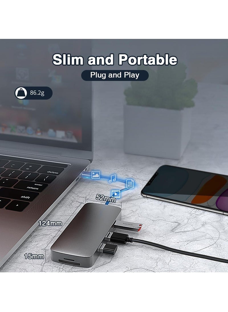 JAJEEK 10-in-1 USB C HUB to HDMI 4K Adapter with VGA, 100W PD Charging, USB 3.0/2.0, Gigabit Ethernet, SD/TF Card Reader, 3.5mm Audio – Type-C Docking Station for MacBook Pro, Air, Dell, HP & More  - Image 5