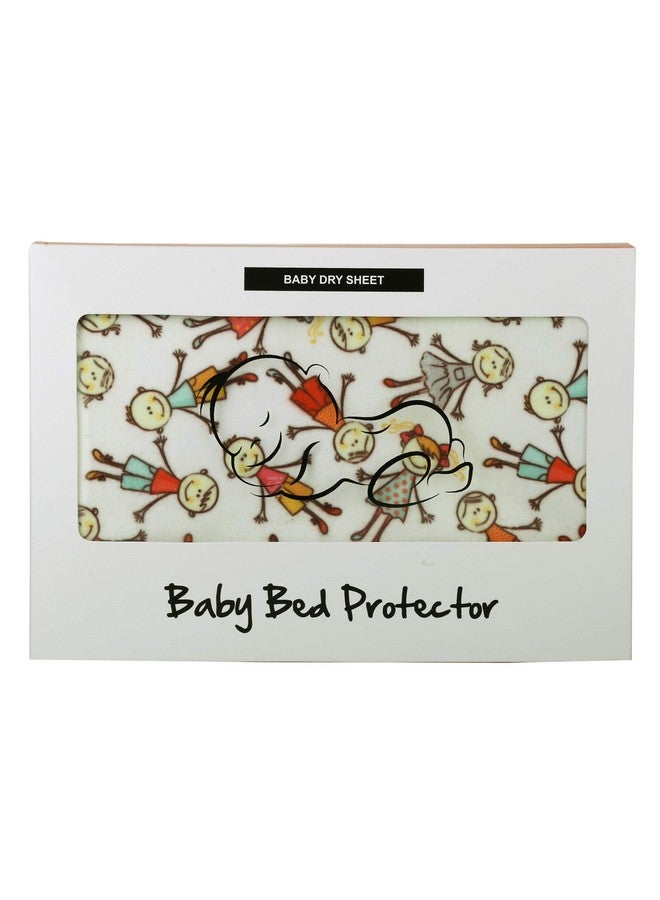 AHC Printed Dry Sheets For Baby Large Size Soft |Comfortable |Extra Absorbency|Fast Dry (100X140 Cm, White, Kids Print) - Image 1