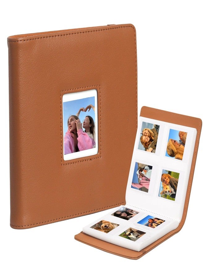 WOGOZAN 288 Pockets Photo Album for Polaroid Go Gen2/Polaroid Go Instant Print Camera 2.12x2.62 Inches Films, Album Book for Polaroid Go, PU Leather Album with Cover Display - Brown (Only One) - Image 1