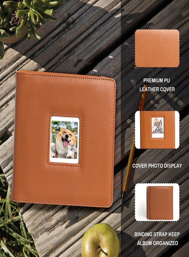 WOGOZAN 288 Pockets Photo Album for Polaroid Go Gen2/Polaroid Go Instant Print Camera 2.12x2.62 Inches Films, Album Book for Polaroid Go, PU Leather Album with Cover Display - Brown (Only One) - Image 4