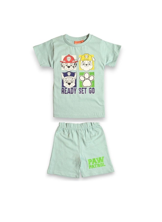 PAW PATROL BOYS T-SHIRT & SHORT SET‬ - Image 1