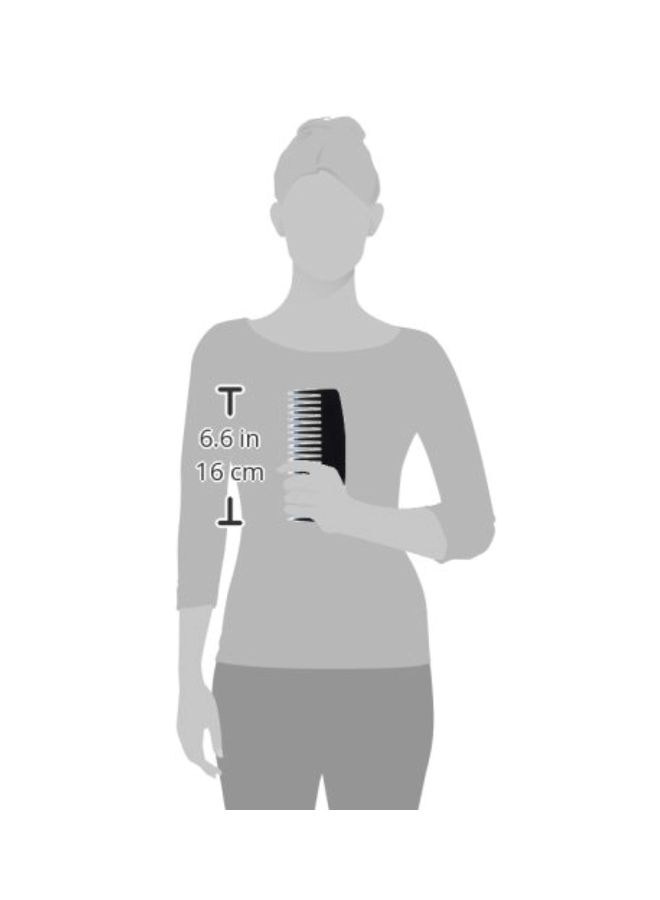نيبمينينت مجموعة أمشاط لتكثيف الشعر مكونة من 12 قطعة أسود/أزرق/فضي 6.6بوصة - Image 2
