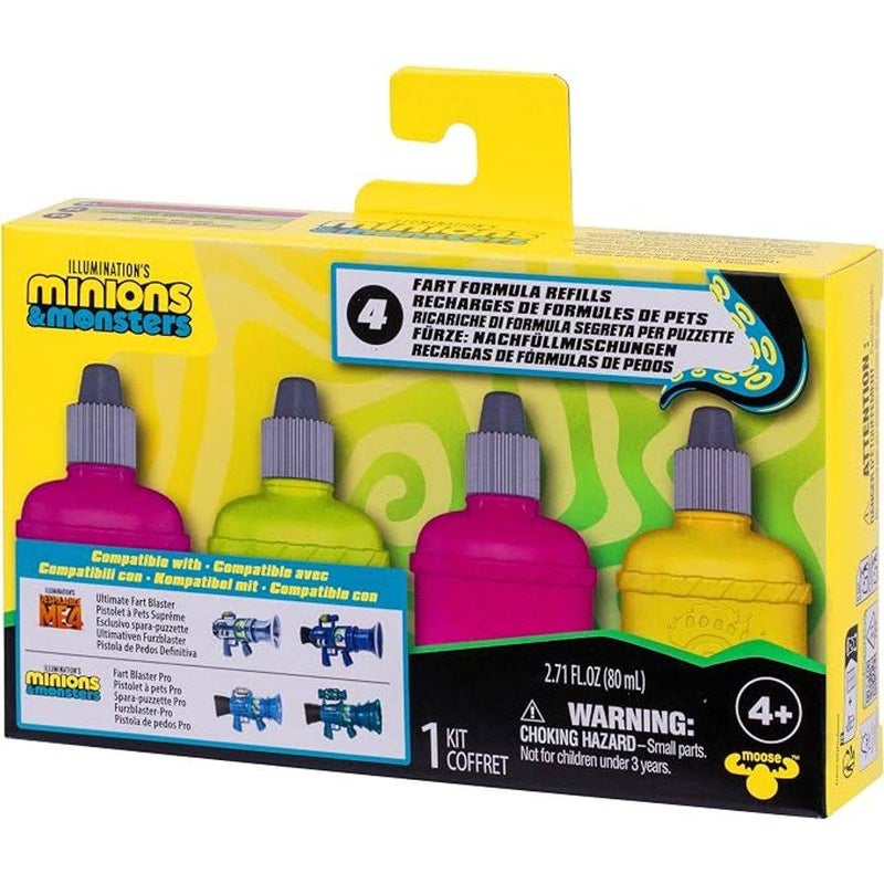 Minions & Monsters Fart Formula Fluid Refills Pack (Pack of 4) - Image 1