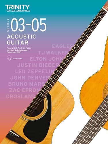 Trinity College London Acoustic Guitar Exam Pieces 2020–2023: Grades 3–5: Fingerstyle & Plectrum Pieces for Trinity College London Exams 2020–2023 [Nov 05, 2019] College London, Trinity