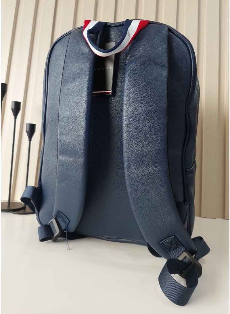 تومي هيلفيغر سبورت حقيبة ظهر رجالي جلد صناعي من تومي هيلفيغر – كحلي - Image 2