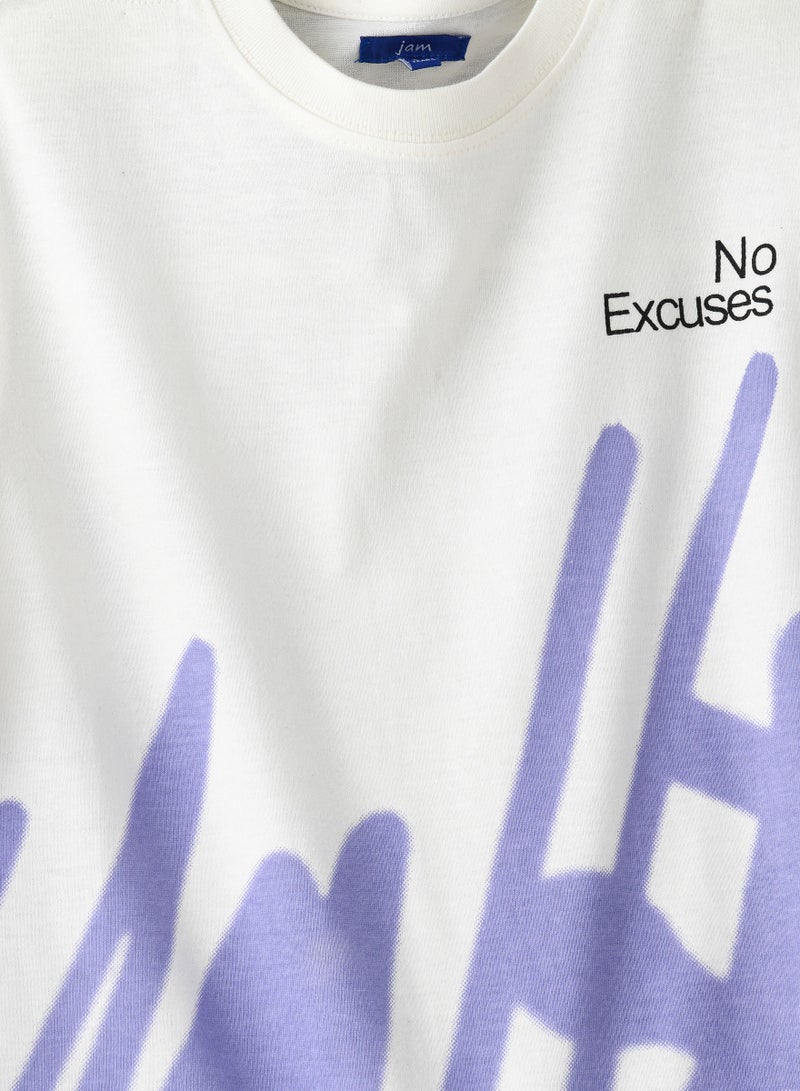 JAM Knit t-shirt with print - Image 3