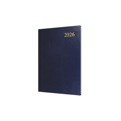 Collins Essential 2026 12 Month Calendar Year Planner WeekToView Diary A5 Hard Cover Dark Blue ESSA536526 - Image 1