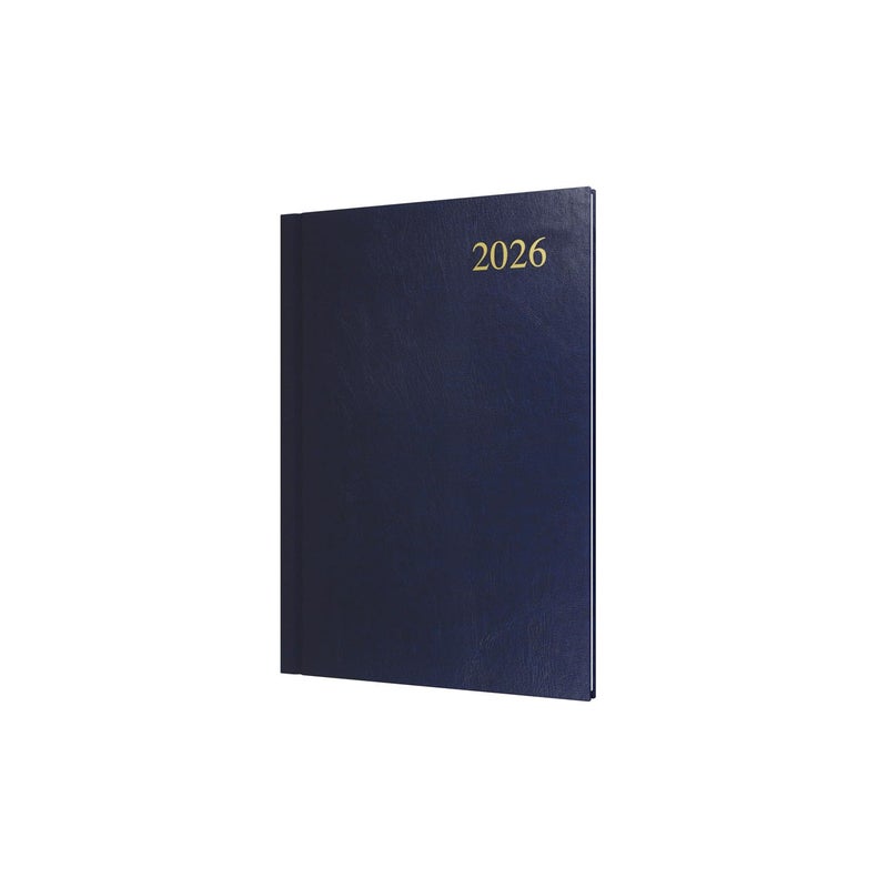 Collins Essential 2026 12 Month Calendar Year Planner WeekToView Diary A5 Hard Cover Dark Blue ESSA536526 - Image 2