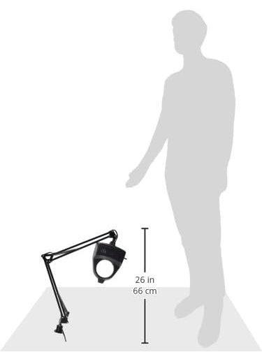 Alvin Alvin ML100B SwingArm Magnifier Lamp  Black  - Image 2