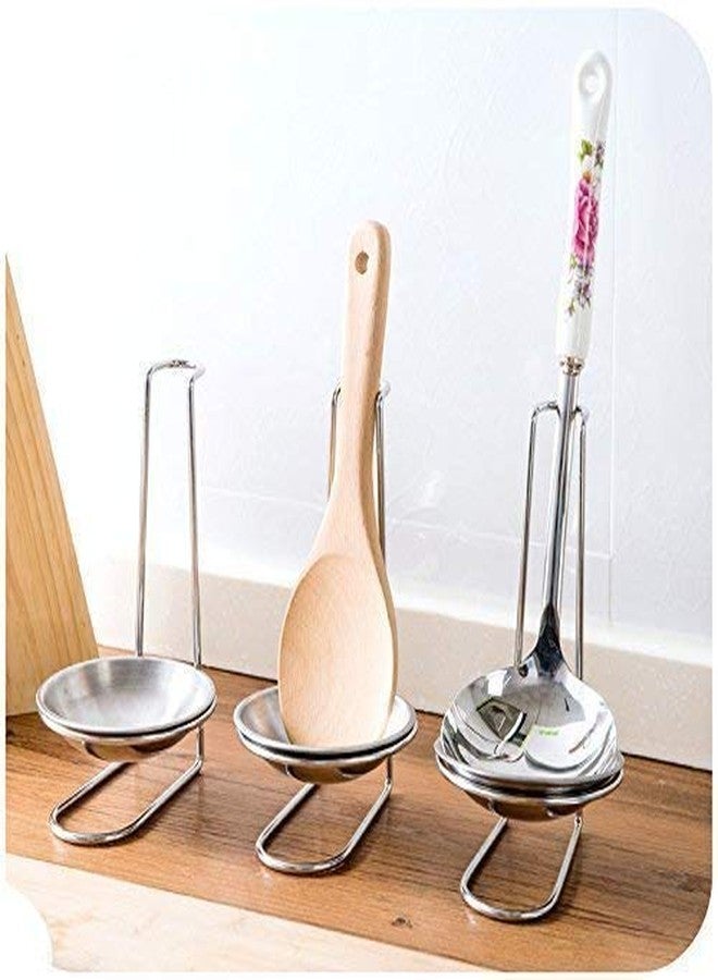 RHYDON Spoon Rests Stainless Steel Rack Spoon Holder, Oil Spoon Rest Lid Stand Holder for Kitchen - Image 2