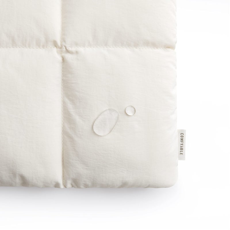 Comfyable Puffy Laptop Sleeve 15 16 Inch, Quilted Puffer Laptop Carrying Case for Women, Pillow Pouch Compatible for MacBook Air M5 & MacBook Pro M5 Pro/Max 2026, Rice - Image 2