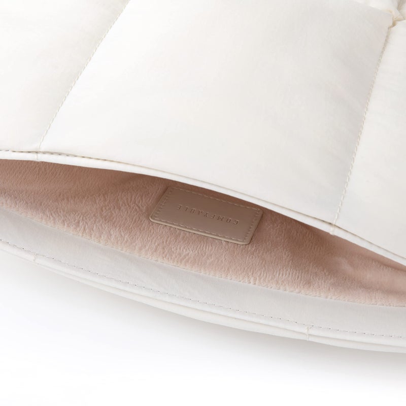 Comfyable Puffy Laptop Sleeve 15 16 Inch, Quilted Puffer Laptop Carrying Case for Women, Pillow Pouch Compatible for MacBook Air M5 & MacBook Pro M5 Pro/Max 2026, Rice - Image 3