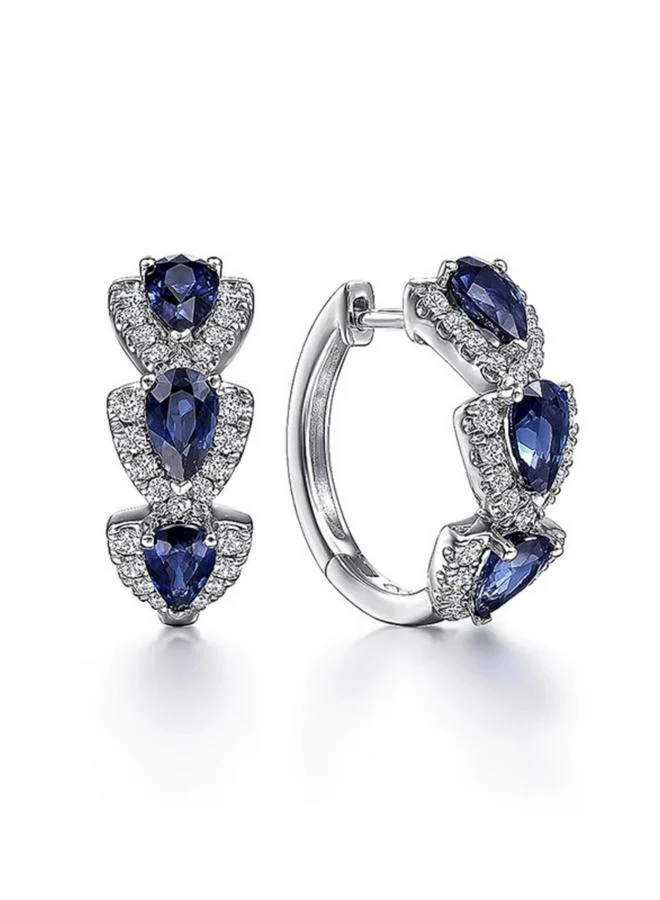 Take Two Pear Shaped Hoop Earrings