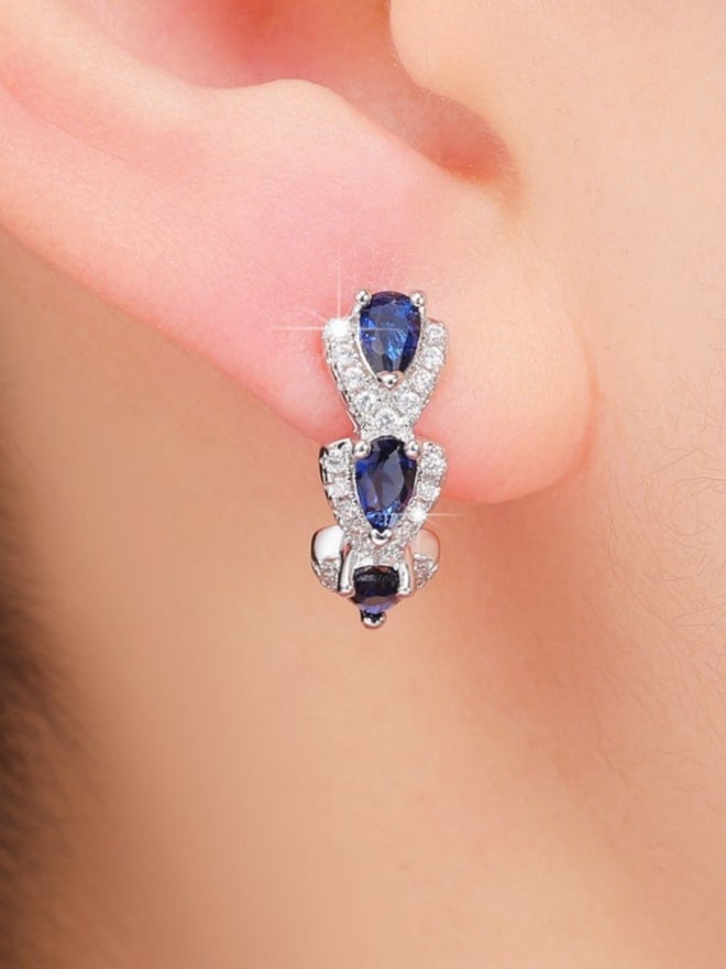 Styli Pear Shaped Hoop Earrings - Image 5