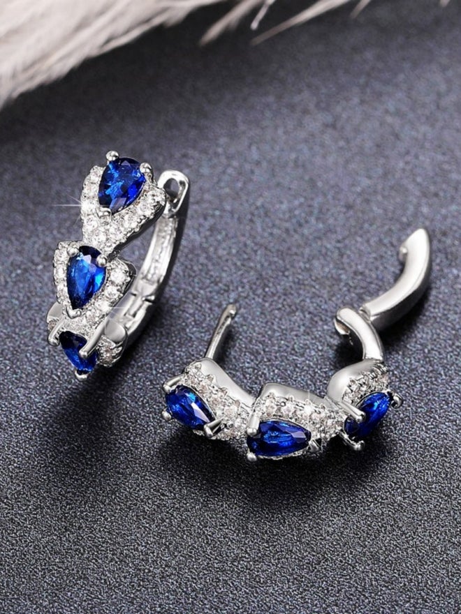 Styli Pear Shaped Hoop Earrings - Image 3