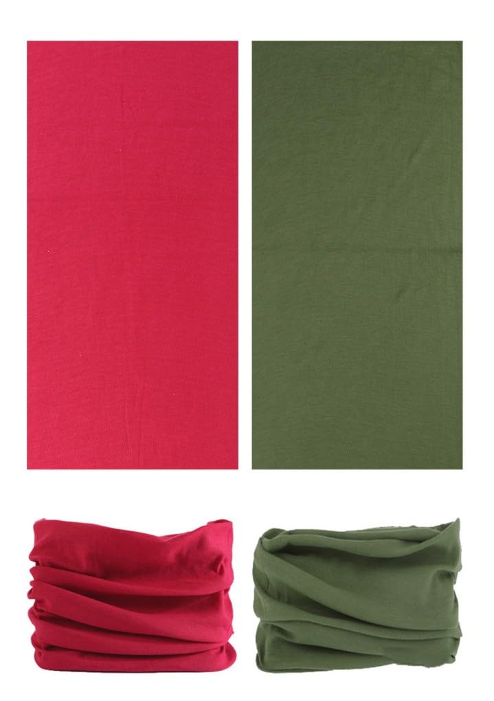 LANCHY Headband Head Wrap Bandana Headwear Face Mask magic scarf for men & women (6pcs. Solid color 5) - Image 2