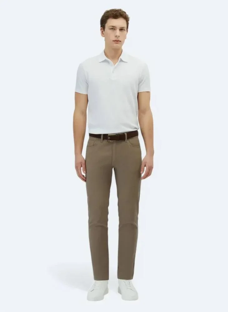 كيب بنطلون هازلنت ويفاج كاجوال بقصّة سليم من القطن الممزوج