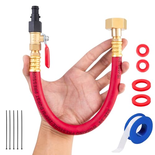 Breezliy Flush Hose Fitting Kit for Yamaha,PWC WaveRunner/Sport Jet Boat Flush Fitting Kit Black Compatiable For Yamaha,LX VX VXR FXHO VX110 VX Deluxe FX Cruiser Jet Ski (Jet Boat Flush Fitting Kit-Red) - Image 1