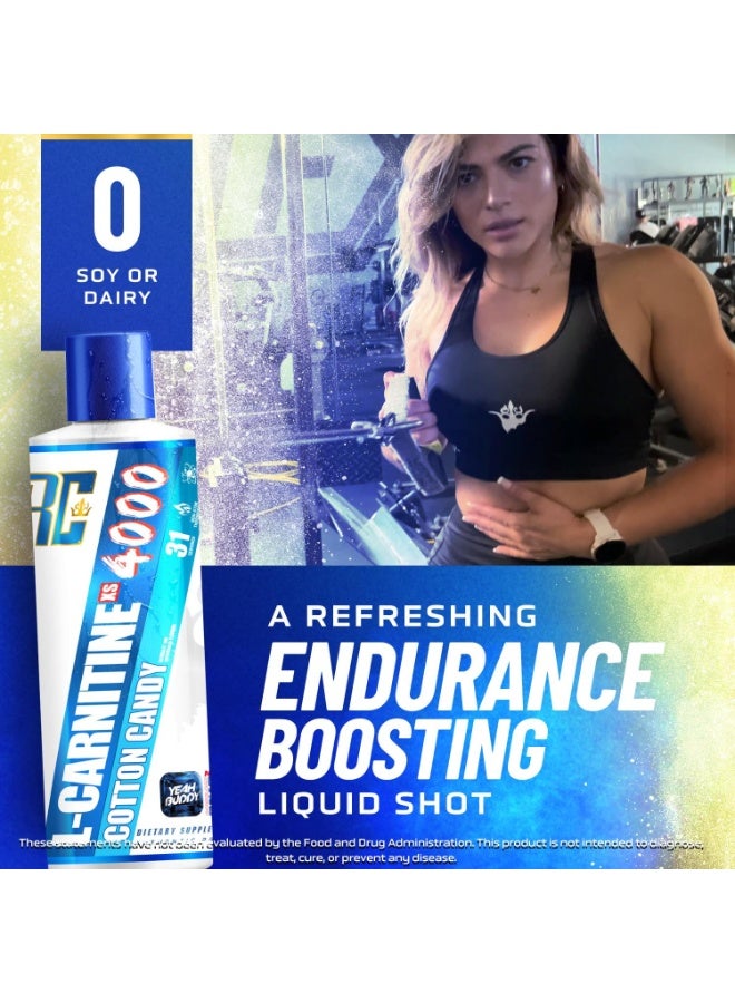 روني كولمان إل-كارنيتين 4000 إكس إس 473 مل بنكهة حلوى غزل البنات - Image 4