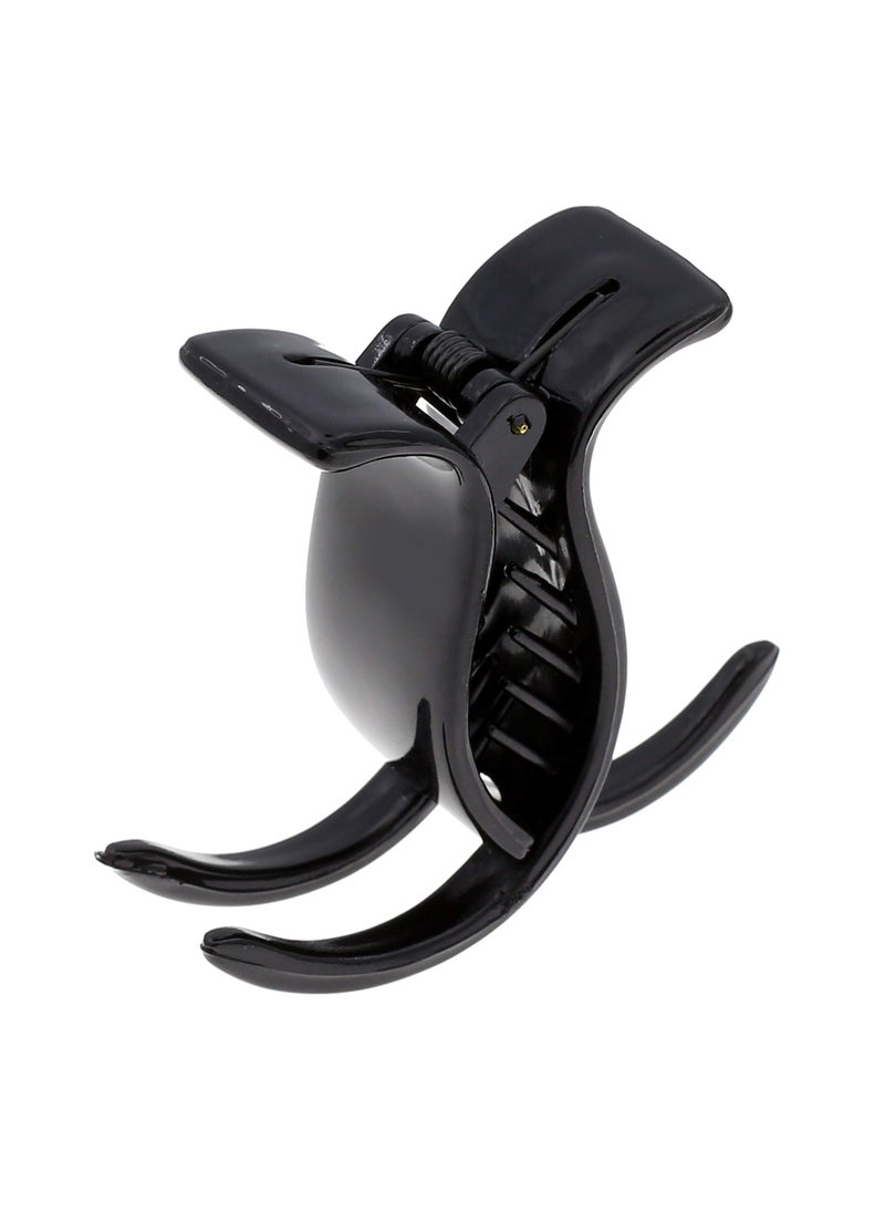 CAMILA - Camila Paris NV07 French Hair Clip for Women, Black 3 Teeth Ponytail Holder, Girls Hair Claw Clips Jaw Fashion Durable Styling Hair Accessories for Women, Strong Hold No Slip Grip, Made in France - Image 1