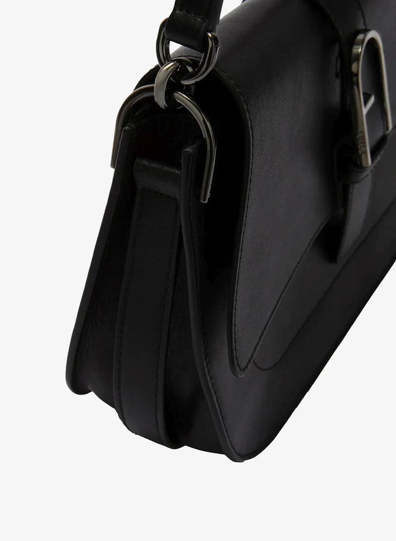 Furla Black Flow Black Top Handle Bag - Medium for Women | Best Price UAE