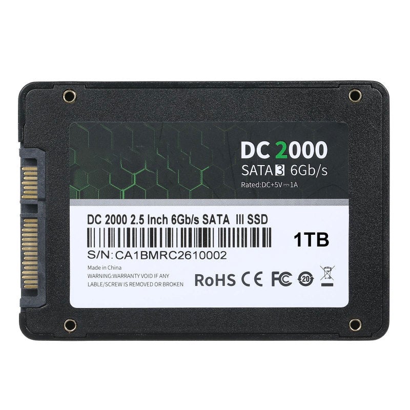 DC2000 128GB 2.5 inch SSD Internal Solid State Drive SATA III Interface Fast Read&Wirte Speed for PC Laptop - Image 2