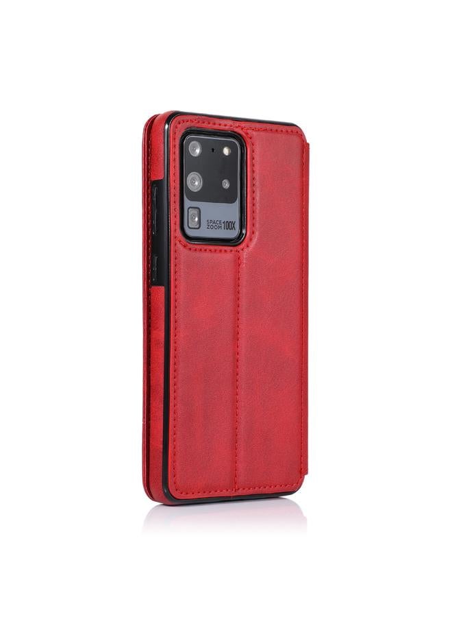 اس-توب جراب هاتف Samsung Galaxy S20 Ultra Knight المغناطيسي المصنوع من الجلد - Image 3