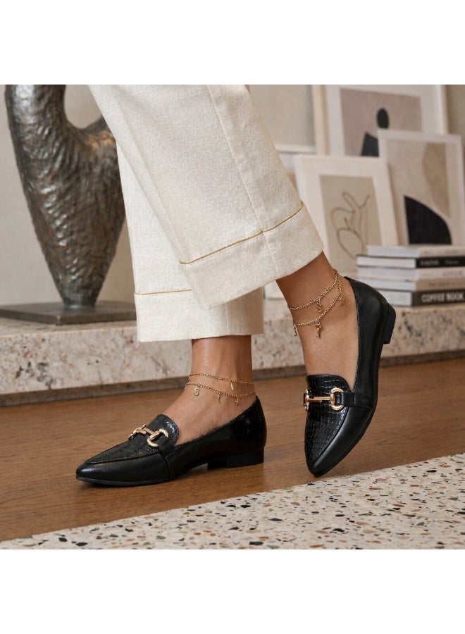 باليرينا فلات جلد BN-500 - أسود