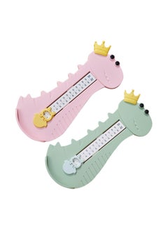KASTWAVE Foot Measure for Children, Shoe Measuring Devices 20cm, Dual Scale Size, Infant Cartoon Foot Measurer, Feet Measuring Ruler Easy to Use, Professional Kids Shoe Sizer, 2Pcs  - Image 1