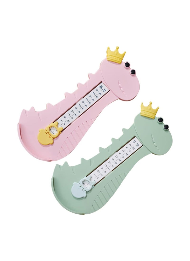 KASTWAVE Foot Measure for Children, Shoe Measuring Devices 20cm, Dual Scale Size, Infant Cartoon Foot Measurer, Feet Measuring Ruler Easy to Use, Professional Kids Shoe Sizer, 2Pcs  - Image 1