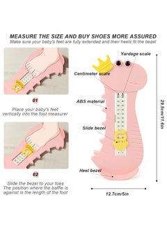 KASTWAVE Foot Measure for Children, Shoe Measuring Devices 20cm, Dual Scale Size, Infant Cartoon Foot Measurer, Feet Measuring Ruler Easy to Use, Professional Kids Shoe Sizer, 2Pcs  - Image 3