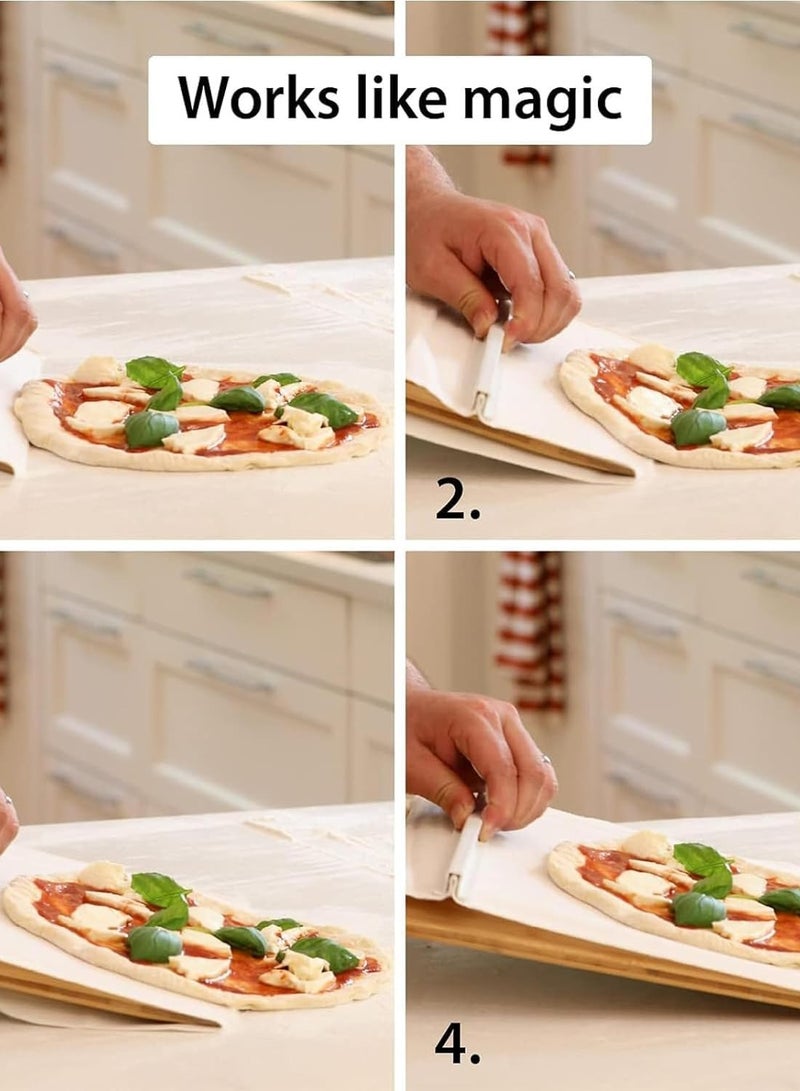 "Pala Pizza Scorrevole: The Ultimate Sliding Pizza Peel for Perfect Pizza Transfers! Non-Stick, Dishwasher Safe, Essential Accessory for Pizza Ovens  - Image 4