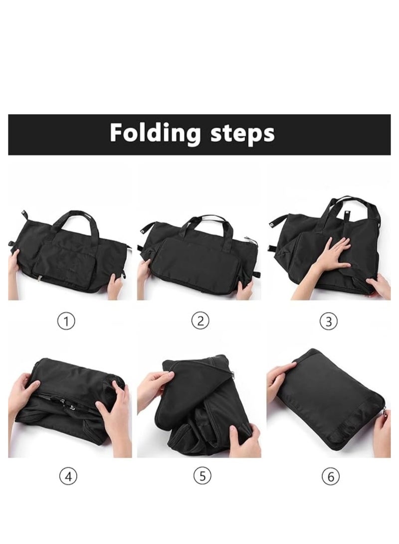 Cool Baby COOLBABY Upgraded Large Capacity Foldable Duffel Bag, Collapsible Travel Bag, Portable Travel Bag, Lightweight, Waterproof, Oxford Cloth for Sports, Gym, Vacation  - Image 3