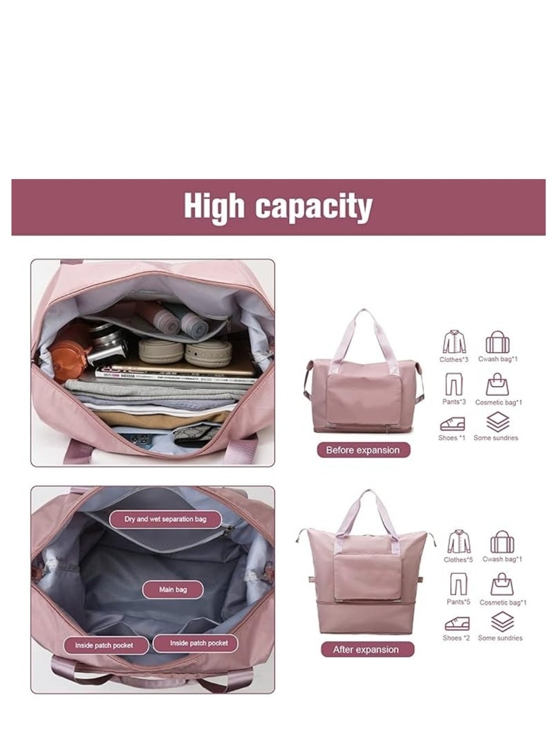 Cool Baby COOLBABY Upgraded Large Capacity Foldable Duffel Bag, Collapsible Travel Bag, Portable Travel Bag, Lightweight, Waterproof, Oxford Cloth for Sports, Gym, Vacation  - Image 4