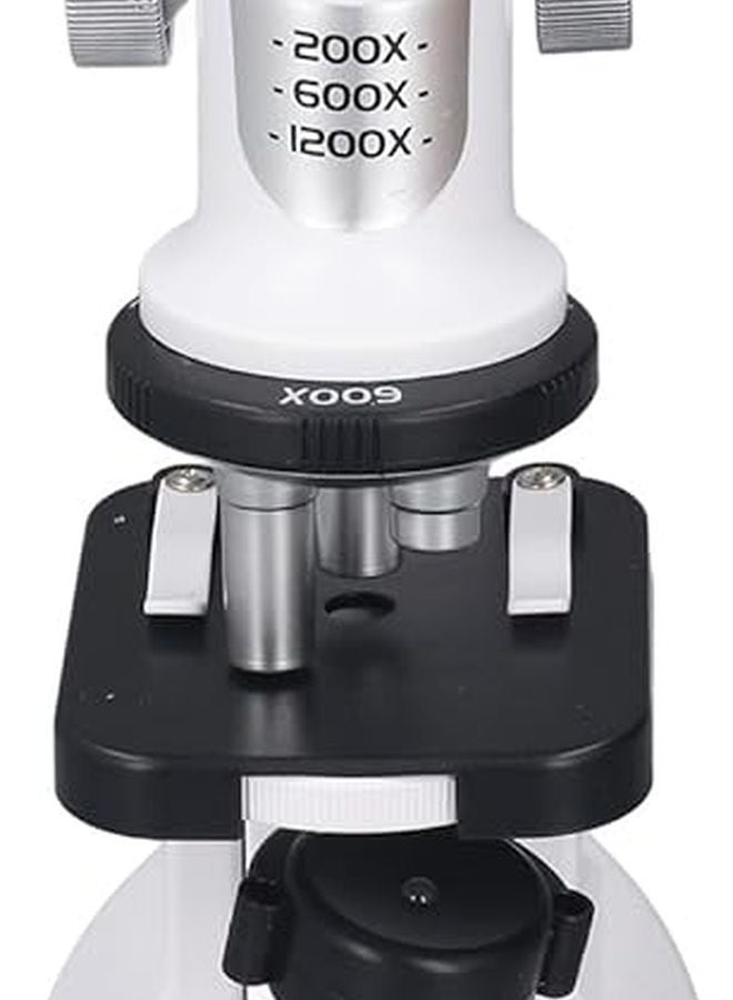 BRRNOO 200X1200X Compound Microscope with LED Illumination Sturdy Frame for School Home Education Beginners Adults - Image 4