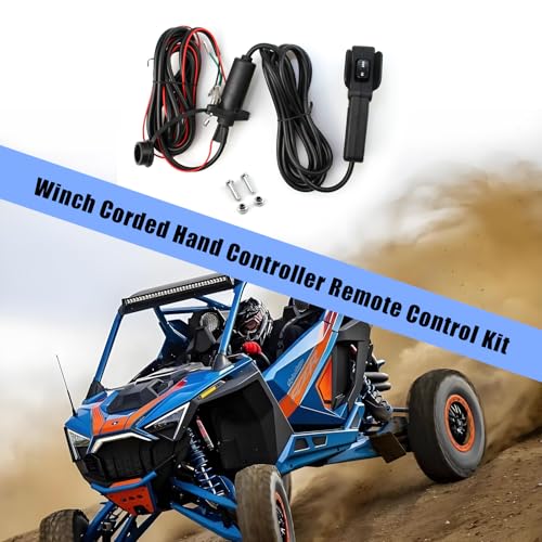 ANP PUAUTO 12V Winch Corded Hand Controller Remote Control Kit for ATV UTV Winch with Ergonomic Grip and Control Socket Assembly - Image 2